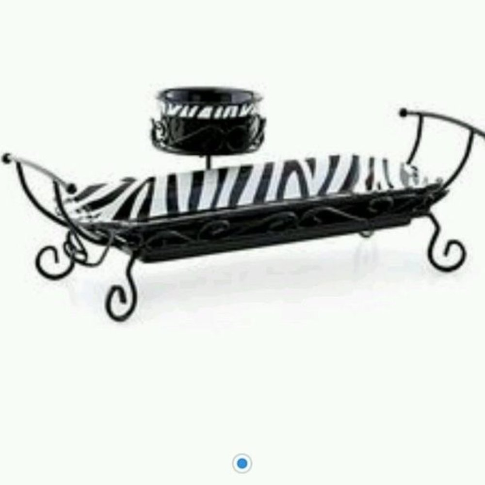 Zaza Zebra Hospitality 3 pc set NEW Celebrating Home Microwaveable